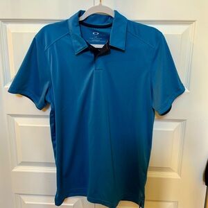 EUC Mens Oakley blue polo size small